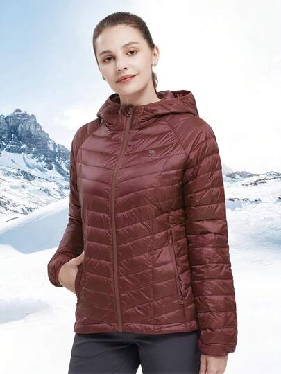 CAMEL CROWN Wantdo Women's Packable Lightweight Short Down Jacket With Hood