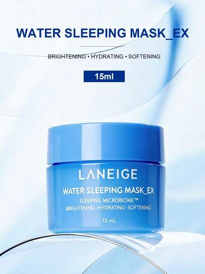 Laneige 水润睡眠面膜 15ml - 夜间补水，免洗配方，修复肌肤屏障，深层保湿，夜间修护，舒缓镇静，迷你罐装，旅行装 - 15ml/0.5oz