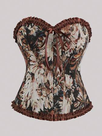 Nuevas llegadas Tops sin tirantes de moda para mujer, corsés vintage con cordones, ajuste ceñido, top de ropa de calle para fiestas de Navidad, Año Nuevo, Día de Acción de Gracias, Día de San Valentín