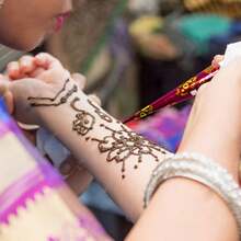 Temporary Henna Tattoo Paste Natural For Skin Creative Intricate Body Art For Festivals & Special Occasions Brown Color Tattoo Cone Cream - Brown - View 4