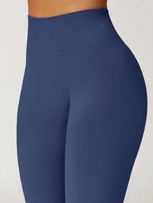 Yefecy Women's Outdoor Sports Tight Pants - High Elastic Quick-Dry Yoga Pants, Suitable For Hiking, Climbing And Gym Spring - Navy Blue - View 3