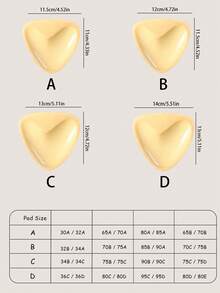1 Par de Almofadas Adesivas Autoadesivas Dupla Face, Almofadas Adesivas para o Peito, Almofadas de Enchimento Reutilizáveis, Almofadas Invisíveis Grossas para Sutiã e Maiô Bikini, À Prova d'Água para Natação