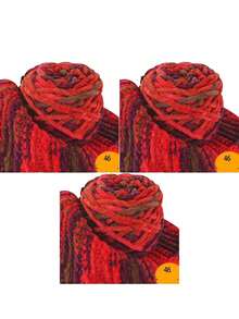 1/3pcs Chunky Chenille Yarn For Knitting, 1 Ply Jumbo Ice Yarn Bulk 100g Skeins, Soft DIY Crochet Thread For Blankets, Slippers, Hats, Scarves Handmade Craft Supplies Christmas Gift - Multicolor - View 48