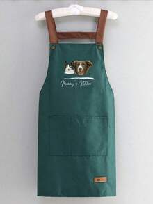1pc Custom Apron For Dad Father Men Women Custom Text Logo Chef Cooking Kitchen Apron Personalized Kitchen Waterproof Apron Custom Logo Name Chef Cooking Apron Perfect For Mom Husband Girlfriend Boyfriend Father's Day Valentine's Day Mother's Day Birthday Anniversary Graduation Wedding Love Unique,Fall Decor - Multicolor - View 11