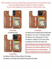 Luxury Durable Leather Wallet Phone Case Compatible With IPhone 16e 16 15 14 13 12 11 Pro Max SE X XR XS Max 8 7 6 6S Plus Compatible With Samsung Galaxy S25 S24 S23 S22 S21 S20 Ultra A13 A14 A15 A35 A53 A54 A55 S23 FE S24 FE Kickstand Credit Card Slots Holder Shockproof Phone Cover Waterproof Anti-Fall Scratch Resistant Full Cover