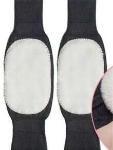 2pcs/Set Unisex Leg Warmers, Thermal Lined Thick Thermal Knee Pads, Suitable For Autumn/Winter