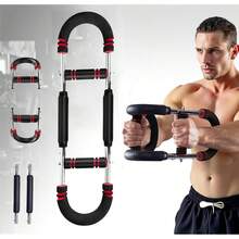 Entrenador de Brazos y Expansor de Pecho Ajustable, Equipo Portátil para Ejercicio de Hombros y Músculos Superiores, Máquina de Entrenamiento de Fuerza para Casa o Gimnasio - azul - Ver 3