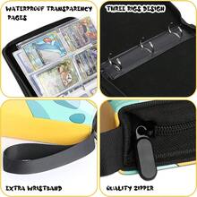 4 tarjeteros de bolsillo, álbum de tarjetas, 400 tarjeteros de bolsillo con funda para tarjetas comerciales, tarjetero para álbum de coleccionista, juguete para regalo para niños/niñas (amarillo) - Color 3 - Ver 12