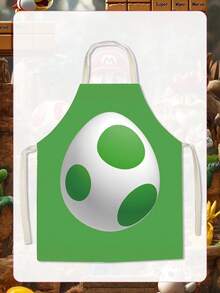 Super Mario 超级游戏周边围裙，可爱有趣的无袖腰身设计，防污面料，时尚、有型、可爱且耐脏