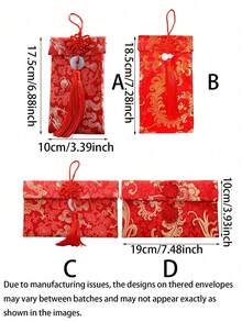 Sobre de seda estilo chino Hongbao, sobres de tarjetas de dinero de la suerte, bolsillos rojos de dinero en efectivo, sobres de tarjetas de regalo con nudo de cobre para el Año Nuevo 2026, el Festival de Primavera, bodas y otros elementos festivos chinos, sobres de tarjetas de regalo de seda roja con colgante de jade y nudo chino de cobre