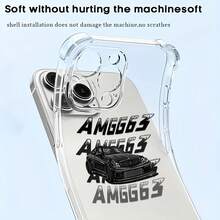 AMG G63 Qué declaración tan audaz Qué poderosa funda protectora para teléfono Compatible con fundas para teléfonos   17  16 Pro Max  15 Pro Max  13 y  12 Hecho de material de TPU, brinda protección contra golpes y caídas Es un gran regalo para familiares, amigos, novios, novias y Halloween - transparente - Ver 5