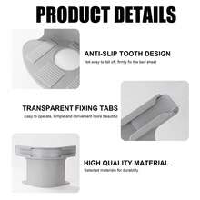 4pcs Invisible Bed Sheet Fasteners With Locks Groove Type Anti Slip Clips Firmly Fix Bed Corners Easy To Install Gray Bed Room Accessories - Xám - Xem 7