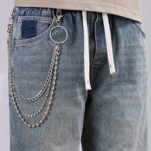 1 Stück Vintage Perlenkette Mehrfach-Hosenkette, modisches Jeans-Accessoire, vielseitig für den täglichen Gebrauch