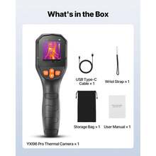 Thermal Camera, TISR Super Resolution 240x180, Thermal Imaging Camera With 2MP Visual Camera, 96x96 IR Resolution, 25HZ Refresh Rate, -4°F To 1022°F, 4 Image Modes & 6 Color Palettes - 2.8-inch Screen, 96*96 Resolution, Non-touchscreen - View 7