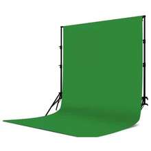 Fondo fotográfico de 3x2 m para retratos, de poliéster, color verde. - Verde - Ver 7