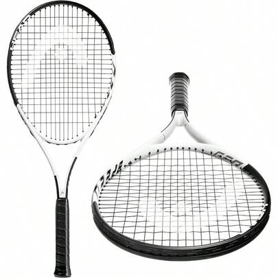 Raqueta de tenis para adultos Geo Speed - Preencordada, equilibrio ligero, 70 cm (27.5 pulgadas)