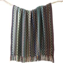Aimall High End Grey Hotel Home Bedding Throw Blanket For Bedroom Decorative Accessory - Người chạy bộ đen - Xem 7