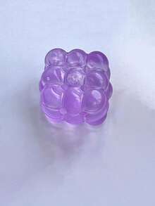 New Malt Squeeze Stress Relief Cube Toy, Ultra-Thin Squeeze Malt Anti-Pressure Toy, 1pc Soft Slow Rebound Water Cube Toy, Grape Texture, Slow Rebound, Durable, Suitable For Students, Teenagers/Adults, Ideal As Holiday Surprise Stress Relief Gift, Holiday/Birthday Gift, Halloween Gift, Christmas Gift, Christmas Eve Gift - Multicolor - View 13