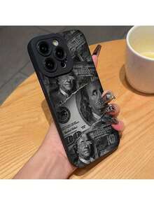 Funda para iPhone con diseño de dinero, cubierta protectora a prueba de golpes y resistente a caídas para teléfonos móviles - Multicolor - Ver 3