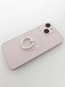 1pc Circular Phone Ring Holder & Stand, Transparent 360° Rotatable Sturdy Phone Grip Stand - Multicolor - View 7