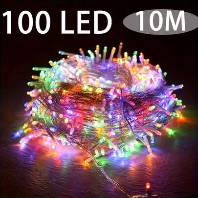 Luces de decoración navideña, luces de cadena LED, luces de cadena decorativas, alimentadas por USB, decoraciones para fiestas en el hogar, adecuadas para TV, habitación, iluminación decorativa de escaleras, sala de juegos, dormitorio