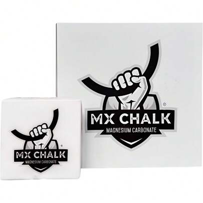 Caja de Cubos de Magnesia para Gimnasio, 1 LB, Contiene de (8) Cubos de 2 oz, carbonato de magnesia, Gimnasia, Halterofilia, Escalada, Calistenia, Color Blanco