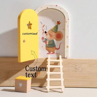 Anpassningsbara rumsdekorationer - Söta och kreativa tillbehör till älvslott, utsökta dekorationer, födelsedagspresenter, söta djurleksakshusdekorationer, sagodörrar, Thanksgiving- och julklappar | Låtsasleksdekorationer | Tandfé, Tandförvaring, Anpassade förvaringslådor