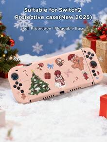 Ayotu Gloves, Bows, Candy Canes And Christmas Tree Pattern Switch Protective Case, Compatible With New Switch2(2025)/Switch NS/Switch OLED, Can Be Installed Into Dock Without Removing Protective Case, Universal Game Controller Protective Cover, Switch Game Accessories, Anti-Drop, Anti-Scratch, Fashionable, The Best Christmas Gift For Switch Players. - Multicolor - View 17