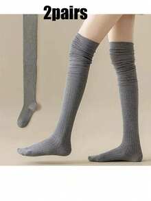 2-4 Pairs Of Randomly Dispatched Over-The-Knee Socks: Women's Summer Long Knee Socks, Spring And Autumn High Socks, Anti-Slip And Non-Tight Calf Long Socks For Pregnant Women, Winter