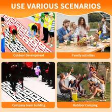 1pc 39.37 X 18.11 Inch Foldable & Washable Interactive Game Set, Portable & Easy To Carry, Suitable For Outdoor Adventure, Team Building, And Family Entertainment - Multicolor - View 6
