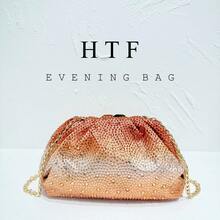 Women Handle Rhinestones Diamond Evening Clutch Bag Women Handbag Wedding Party Bling Bucket Purse Shoulder Bag Holiday For Lady Bag Shiny Diamond Bags