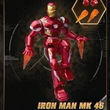 BLOKEES 1件漫威英雄积木盲盒系列，适合10岁以上儿童，可收藏的人偶拼装套装，成人玩具礼品