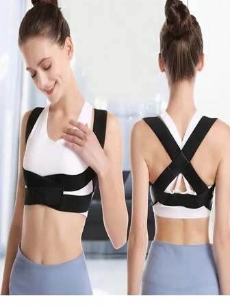 1 Pieza - Un cinturón universal para mejorar la postura de la espalda para hombres y mujeres. Con un diseño discreto, es un cinturón cómodo para la postura sentada. Ayuda a mejorar la postura de la espalda y viene en varios tamaños. Adecuado para usar en gimnasios, práctica de yoga y pérdida de peso.