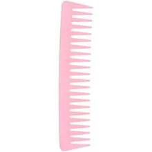 Peine de Dientes Anchos, Cabello Grande Redondeado, Peine Desenredante sin Mango para Cabello Rizado, Cabello Húmedo y Seco ()(Rosa) - Multicolor - Ver 2