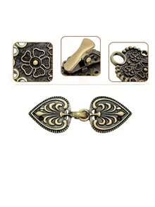 4pcs Alloy Shawl Clips, Sweater Clips, Scarf Clips. Suitable For Cardigans, Shawls, Scarves, Dresses, Etc. No Sewing Required. Simple And Practical, Retro, Elegant And Fashionable