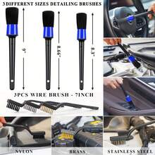 19 Piece Car Care Tools, High-Power Handheld Vacuum Cleaner, Cleaning And Car Wash Kit, Interior Cleaning Set. Available In Purple, Blue, And Purple. - Purple - View 4