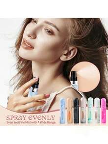1pc Portable Mini Refillable Fragrance Spray Bottle, 5ml, With Fragrance Pump, Travel Size - Multicolor 3 - View 6