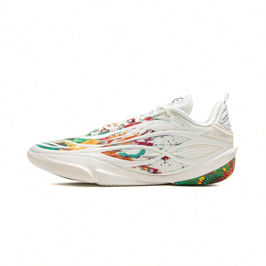 LI-NING Giày bóng rổ nam Li Ning WADE 808 5 ULTRA V2, giày thể thao chuyên nghiệp ABAV045 chính hãng từ cửa hàng chính thức. - Màu trắng sâm panh - Xem 1