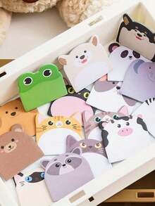 240 szt. (12 opakowań) uroczych bloczków na notatki w kształcie zwierzątek, duża pojemność, mocny klej, karteczki w kształcie zwierzątek, odpowiednie do szkoły, biura, na powrót do szkoły, na imprezę, na drobne prezenty, urocze naklejki ze zwierzętami, do scrapbookingu, naklejki ze zwierzętami, bloczki na notatki, artykuły szkolne, artykuły papiernicze, samoprzylepne notatki