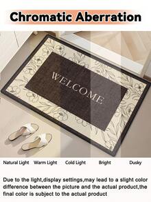 1pc Outdoor Doormat Anti-Slip Rug Letter Print Indoor Carpet Bathroom Mat Kitchen Mat Accent Rug Multipurpose Mat Runner Rug Soft And Comfort Rug Convenient Fallprevention Rug For Kitchen Indoor/Outdoor Entrance Bedroom Home Decoration Machine Washable