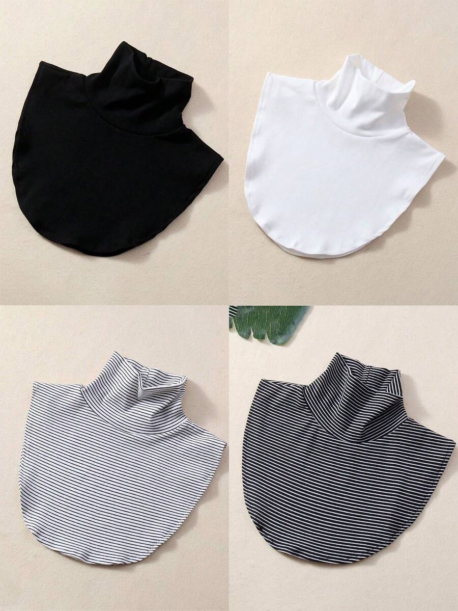 1pc Women's Detachable Faux Turtleneck Shirt, Fashion Accessory - Multicolor - View 1