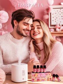 EMBRACEX. 6pcs/Set 10ml Heart-Shaped Essential Oils, Valentine's Day Gifts, Women's Candles, Vanilla, Cherry, Coconut Fragrance, Car Air Freshener, Aromatherapy Oils, Rattan Diffuser, Room Deodorizer, Car Fragrance Oils, "I Love You", "Amber Romance", "Forever Love", "Sweet Kiss", "Love Potion", Holiday Essential - Gift - 查看 2