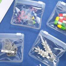 30pcs Reusable Ziplock Jewelry Storage Pouches - Transparent - View 8