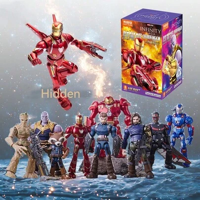 BLOKEES 1pc  Super Heroes Blocky Figure Series 3, Suitable For Ages 10+, Collectible Posable Action Figure Building Set, Adult Toy Gift