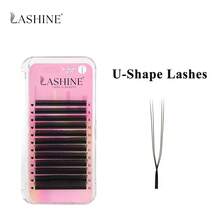 LASHINE 1盒12排 U型 YY 3D 4D 5D U型接睫毛 0.07mm 超柔軟平行預製扇形睫毛 D捲度 多款式 專業沙龍批發 - D - 查看 16
