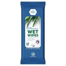 MED PRIDE Premium Wet Wipes 68 Extra Large 8"X10" Body Wipes With Aloe And Lanolin Alcohol-Free Hypoallergenic Mild Scented Wet Wipes For Adults And Seniors Pack Of 68 Wipes - Gói 68 khăn lau - Xem 2
