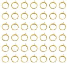 12/14/16/18/20mm Edelstahl Kreuz Schweißring DIY Zubehör, minimalistische Spiralohrringe, vergoldete galvanisierte Ohrringe