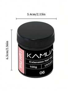KAMUA 三色中性强化凝胶指甲油 - 持久耐用，打造自然美甲效果，强力加固，适合美甲沙龙及居家DIY，100克，颜色：乳白色、裸杏色、浅粉色 - 彩色 - 查看 6