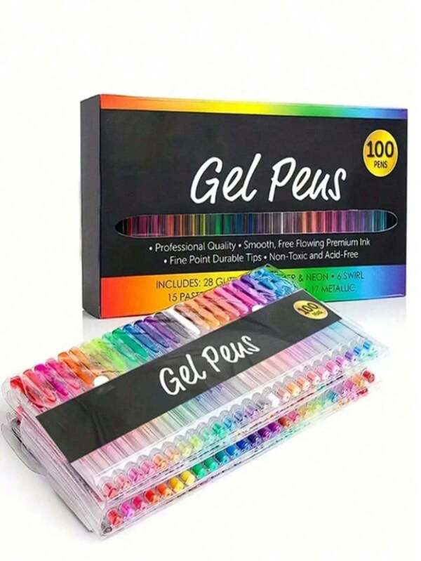 Tapas de bolígrafos de gel de colores, bolígrafos de gel con purpurina, diarios de bolígrafos, bolígrafos decorativos, regalos de Navidad, Año Nuevo y cumpleaños, útiles escolares, bolígrafos con purpurina, caramelos, marcadores de colores y resaltadores