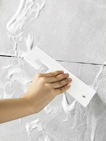 1 pieza Raspador de pared de silicona Escurridor apto para baño, inodoro, cocina y limpieza de vidrio, fácil de colgar, ideal como accesorio de limpieza de baño